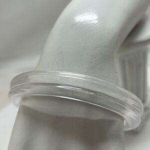 Vintage 2 Clear Lucite Bangle Bracelets